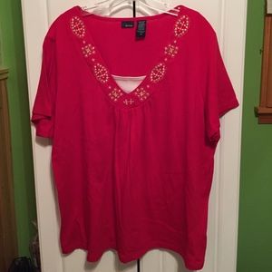 Basic Editions Red T-Shirt